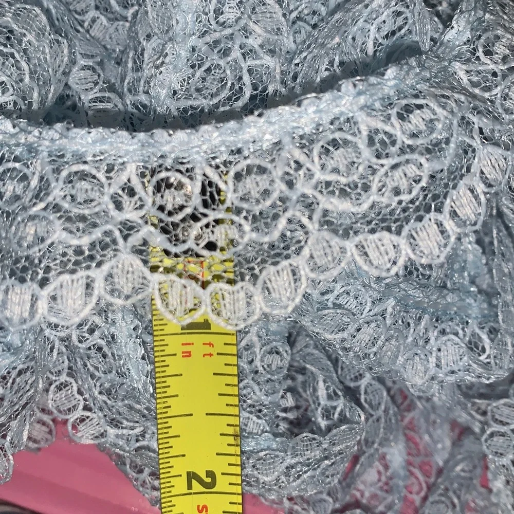 22 Yds. Lite Blue Lace Trim 1 inch